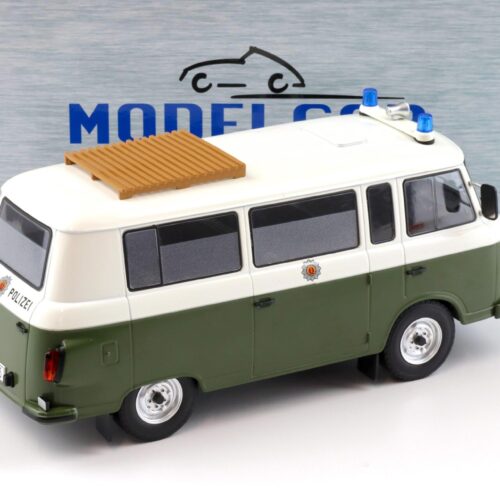 1:18 MCG Barkas B1000 Kleinbus Volkspolizei DDR Polizei 1965 white/ green