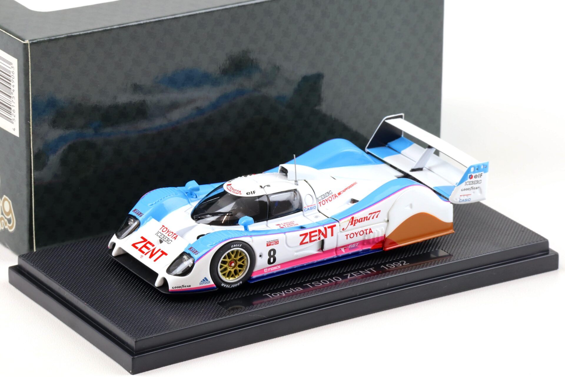 1:43 Ebbro Toyota TS010 ZENT 1992 Le Mans 24h 8th overall #8 Lammers/ Wallace