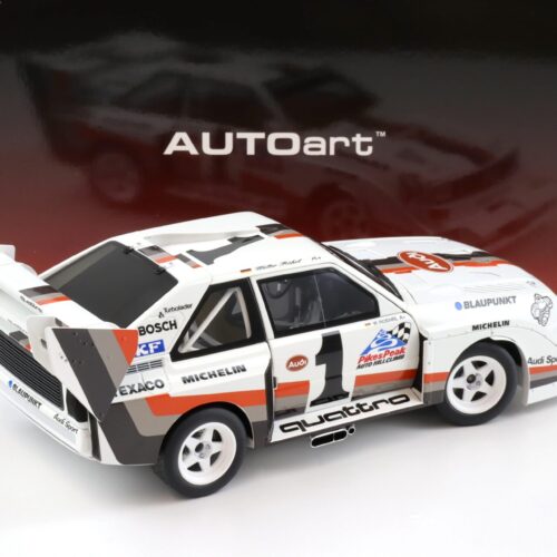1:18 AUTOart Audi Sport Quattro S1 Pikes Peak 1987 Winner #1 Röhrl 88700