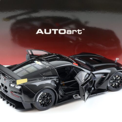 1:18 AUTOart Chevrolet Corvette C7.R Plain Body Version Glossy black 81651