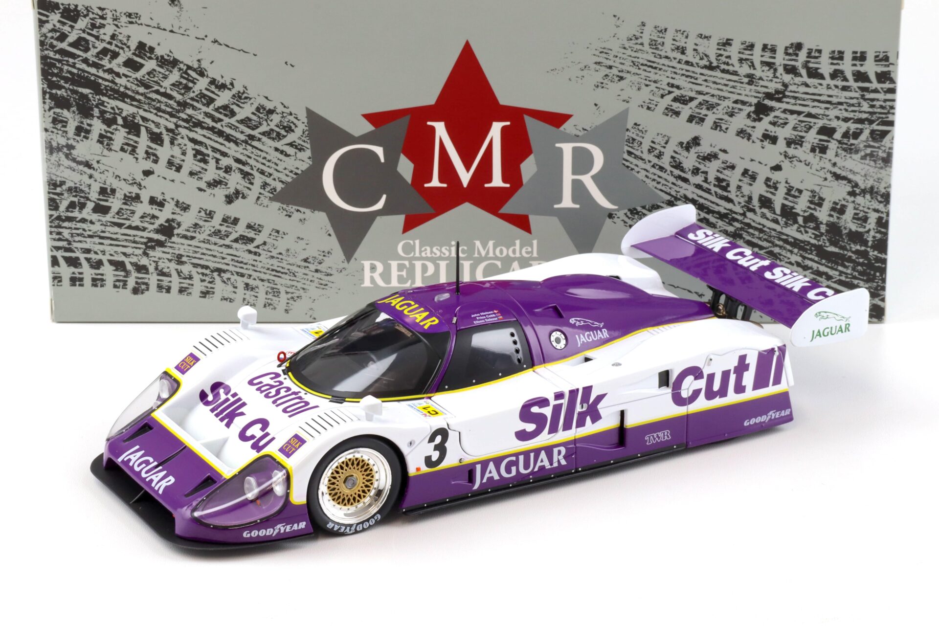 1:18 CMR Jaguar XJR-12 #3 Winner 24h Le Mans 1990 Silk Cut Nielsen, Cobb, Brundle