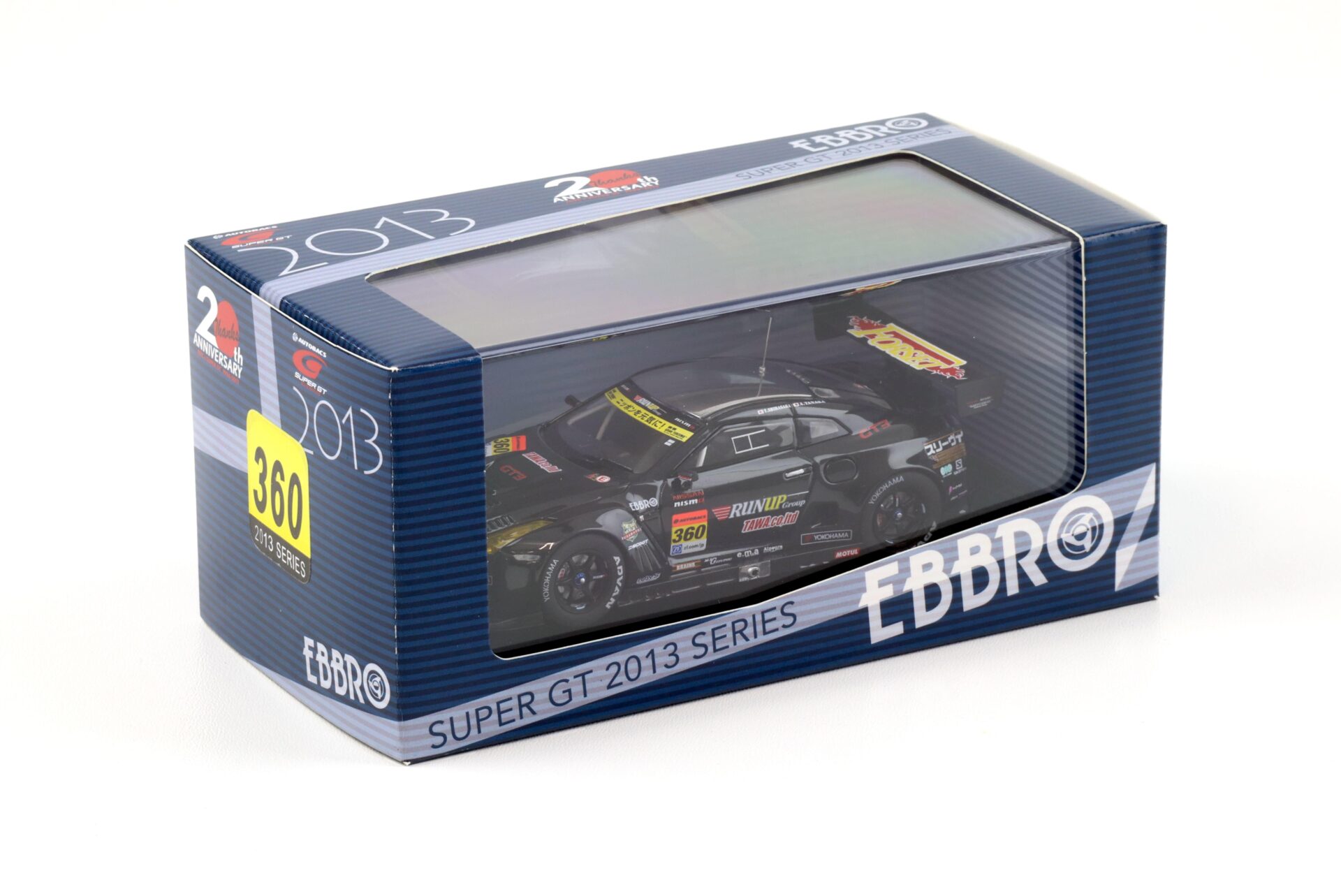 1:43 Ebbro Nissan GT-R Super GT300 RUN UP GROUP GT-R 2013 #360 Shirasaka/ Tanaka