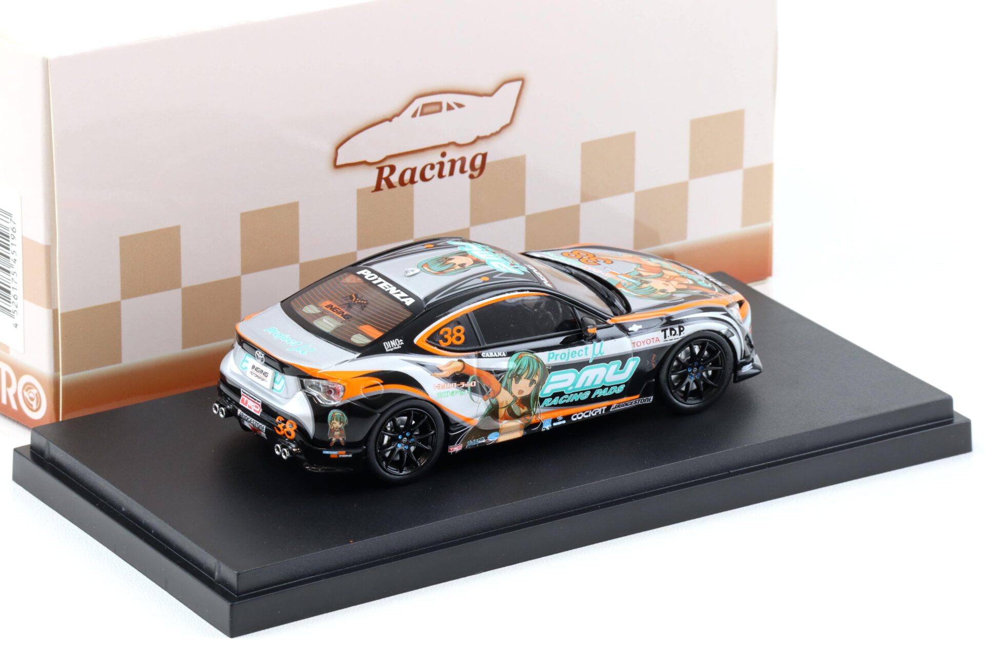 1:43 Ebbro Toyota 86 INGING 86 P.MU Racing Pads #38