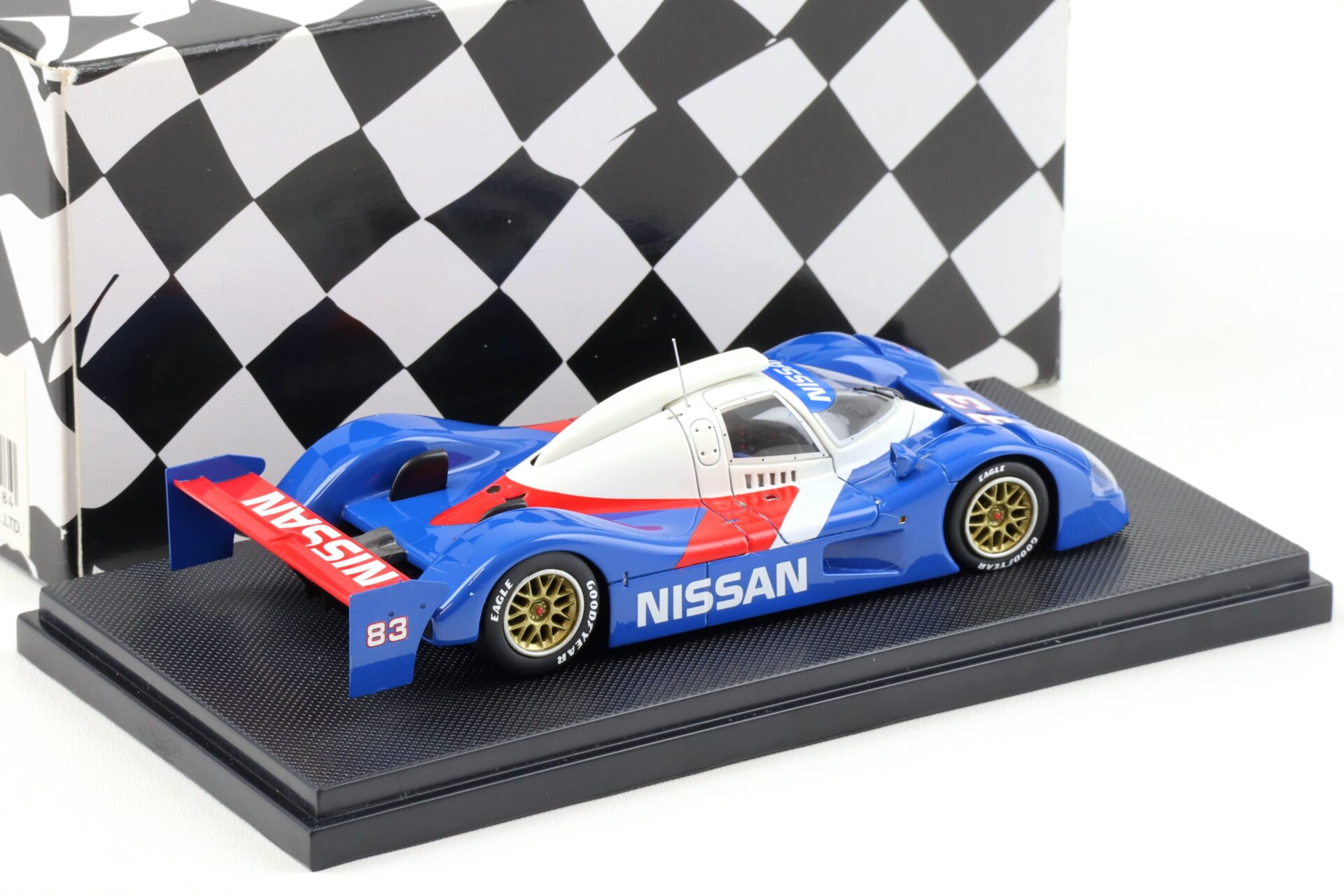 1:43 Ebbro Nissan P35 Prototype Le Mans 1992 OÂ´Connell #83 blue