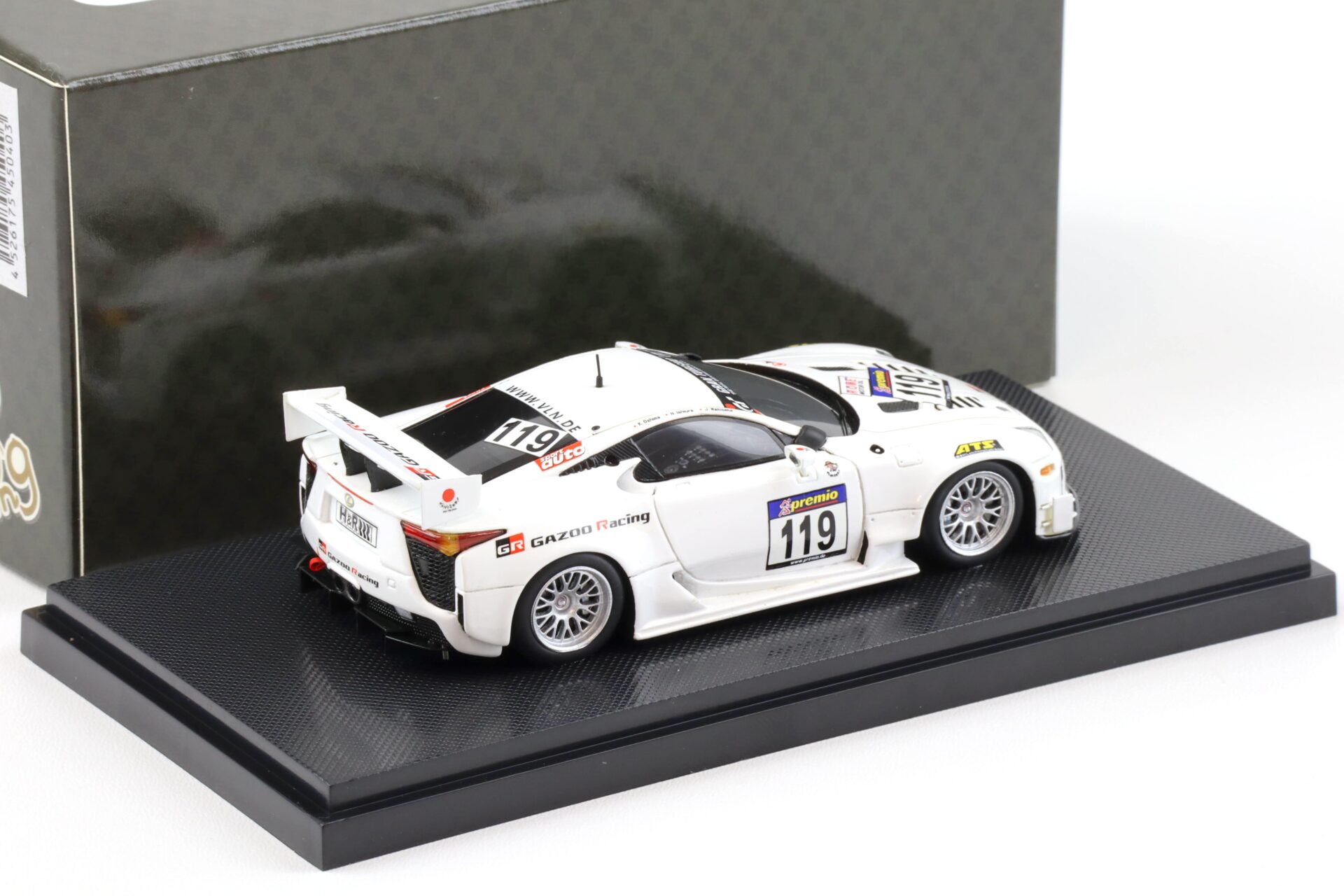 1:43 Ebbro Lexus LFA Nürburgring VLN 4-hour Race 2011 #119 GAZOO Oshima
