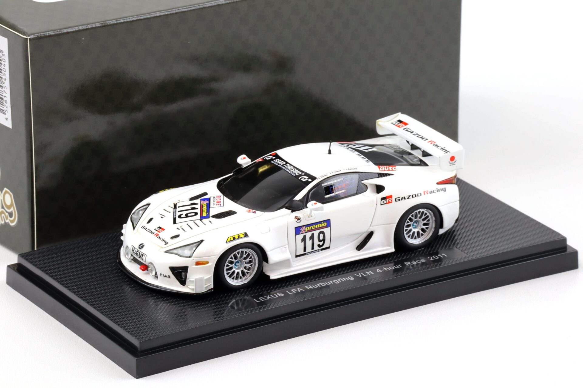 1:43 Ebbro Lexus LFA Nürburgring VLN 4-hour Race 2011 #119 GAZOO Oshima