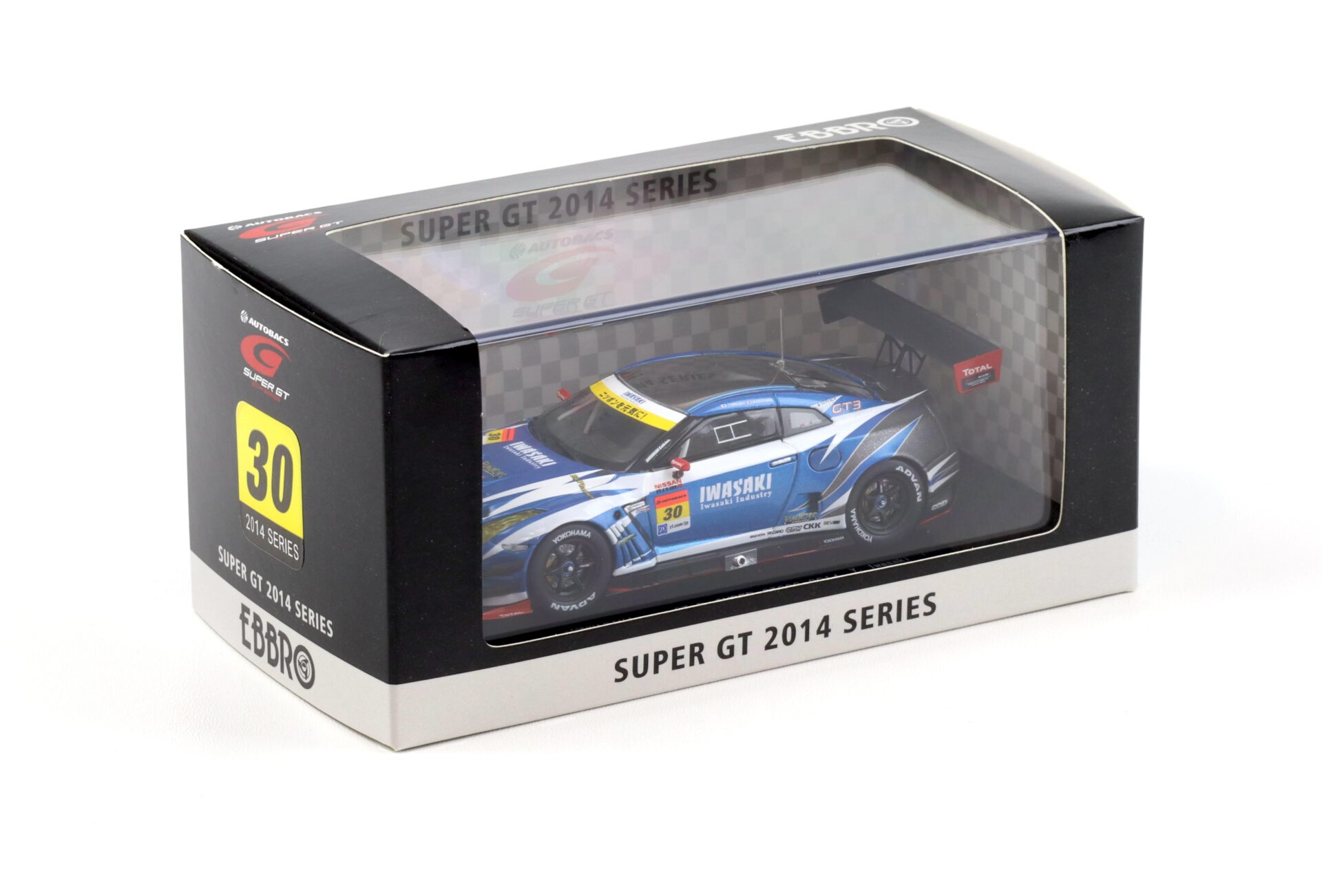 1:43 Ebbro Nissan GT-R R35 Super GT300 IWASAKI apr GT-R 2014 #30 Iwasaki/ Kageyama