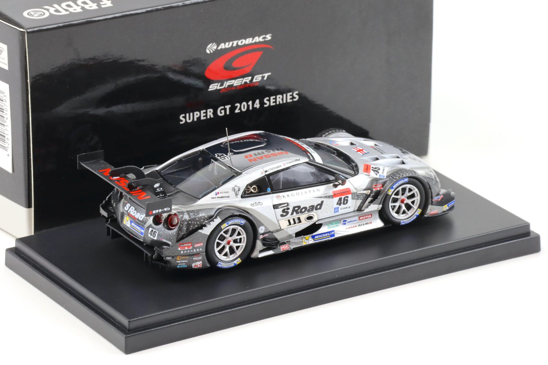 1:43 Ebbro Nissan GT-R Super GT500 S Road MOLA GT-R 2014 #46 Rd.2 Fuji