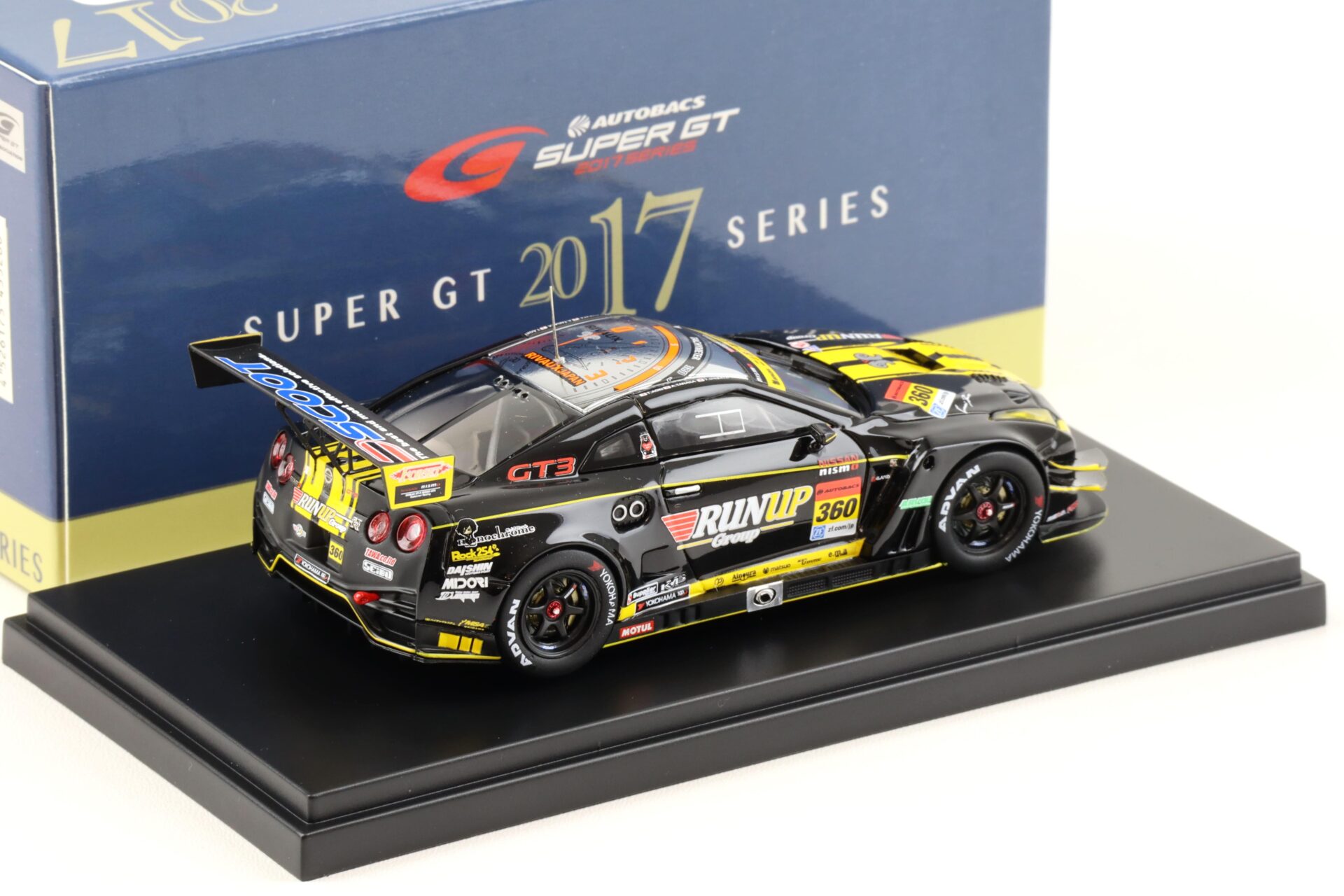1:43 Ebbro Nissan GT-R R35 Super GT300 RUNUP GT-R 2017 #360 Shibata/ Tanaka/Aoki