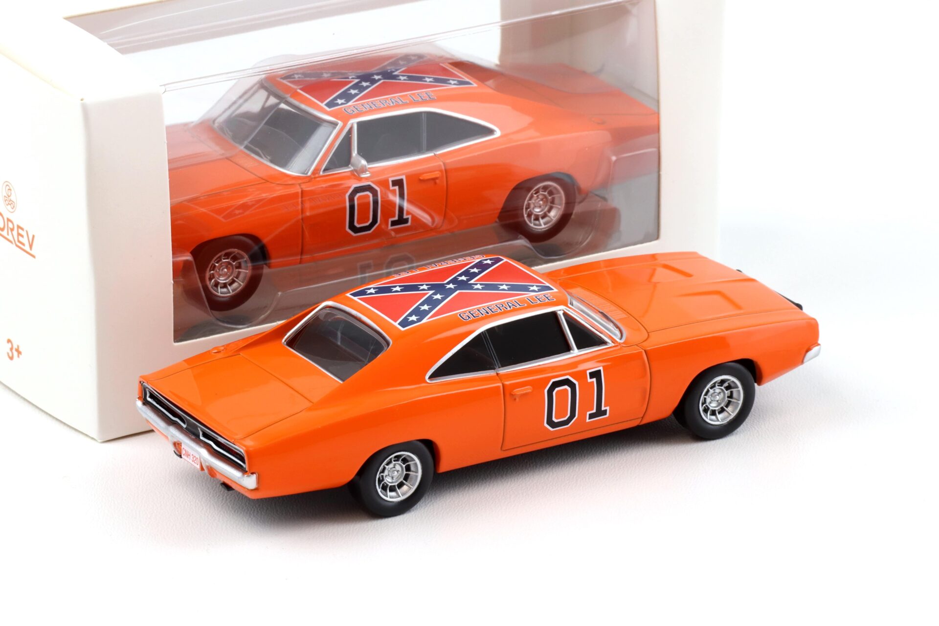 1:43 Norev Jet Car 1969 Dodge Charger General Lee orange 950003
