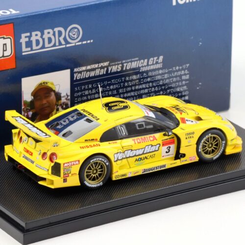1:43 Ebbro Nissan GT-R YellowHat YMS TOMICA GT-R 2008 #3 Quintarelli/ Yokomizo