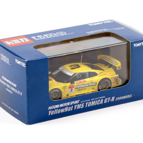 1:43 Ebbro Nissan GT-R YellowHat YMS TOMICA GT-R 2008 #3 Quintarelli/ Yokomizo