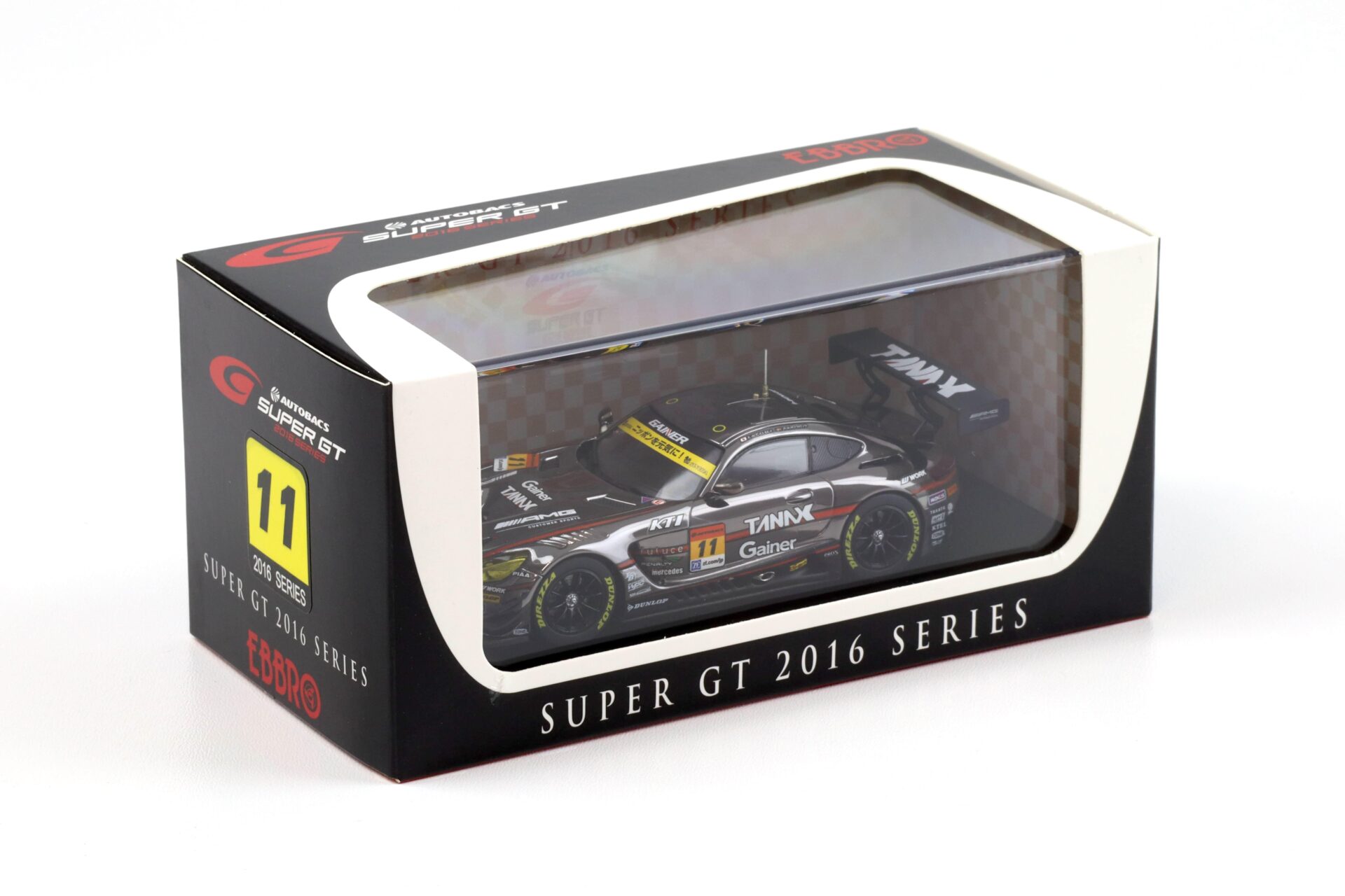 1:43 Ebbro Mercedes AMG GT3 Super GT300 GAINER TANAX AMG 2016 #11 Hiranaka