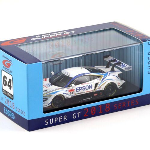 1:43 Ebbro Honda NSX-GT Super GT500 EPSON Modulo NSX-GT 2018 #64 Baguette