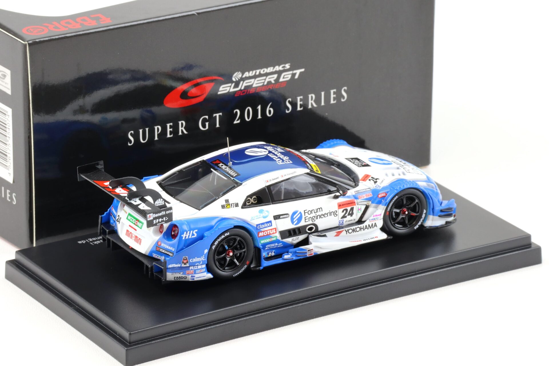 1:43 Ebbro Nissan GT-R Super GT500 Forum Engineering ADVAN 2016 #24 Rd.2 Fuji