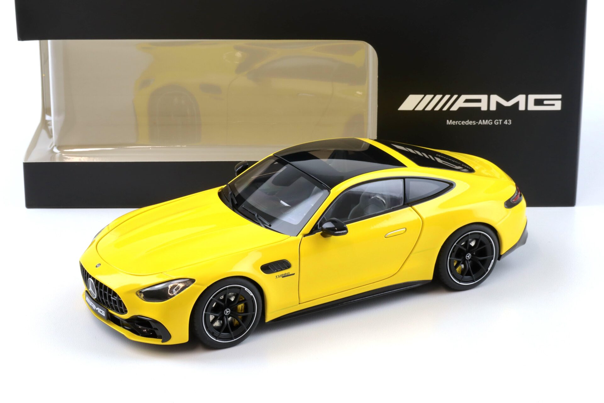 1:18 NZG Mercedes AMG GT 43 sun yellow GTC192 DEALER VERSION