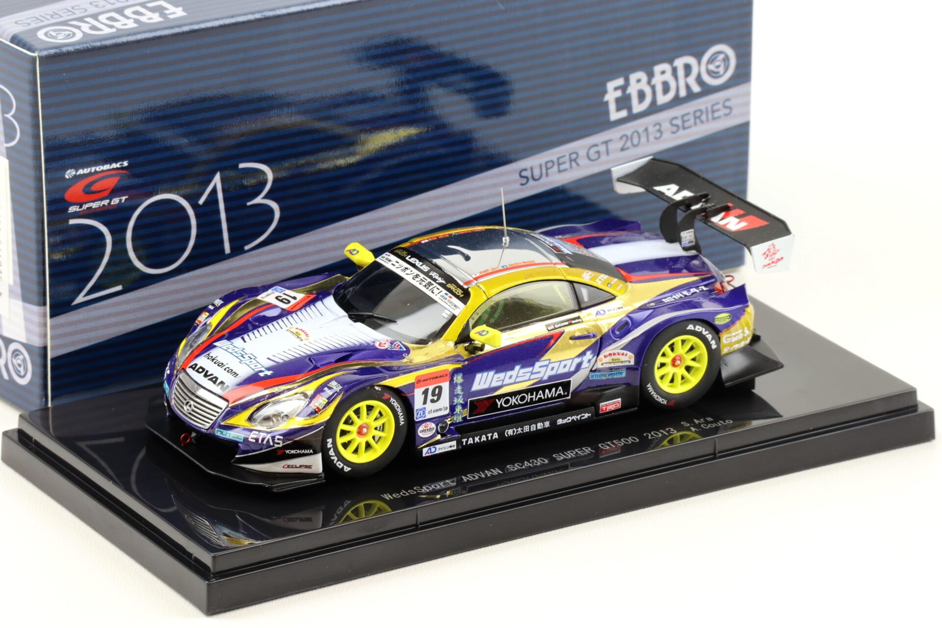 ID 95078 orig.jpg 1:43 Ebbro Lexus SC430 Super GT300 WedsSport ADVAN 2013 #19 Ara/ Couto