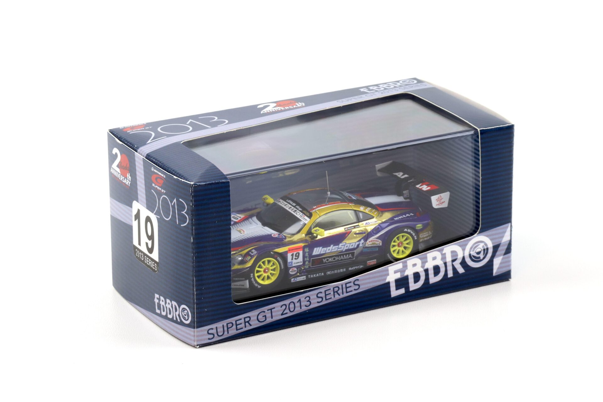 1:43 Ebbro Lexus SC430 Super GT300 WedsSport ADVAN 2013 #19 Ara/ Couto