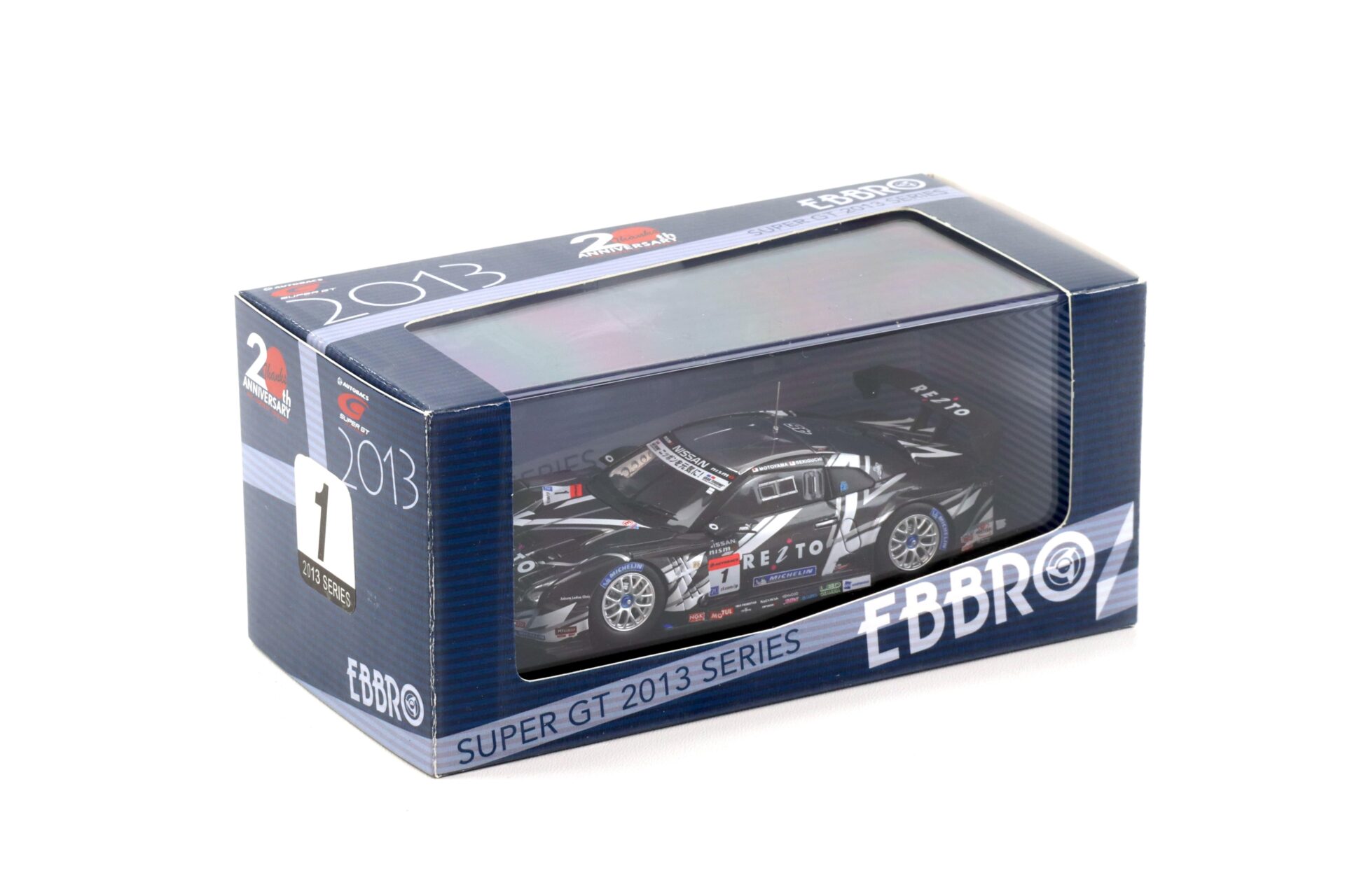 1:43 Ebbro Nissan GT-R Super GT500 REITO MOLA GT-R LDF 2013 #1 Motoyama