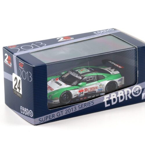 1:43 Ebbro Nissan GT-R Super GT500 D´station ADVAN GT-R LDF 2013 #24 Yasuda/ Krumm