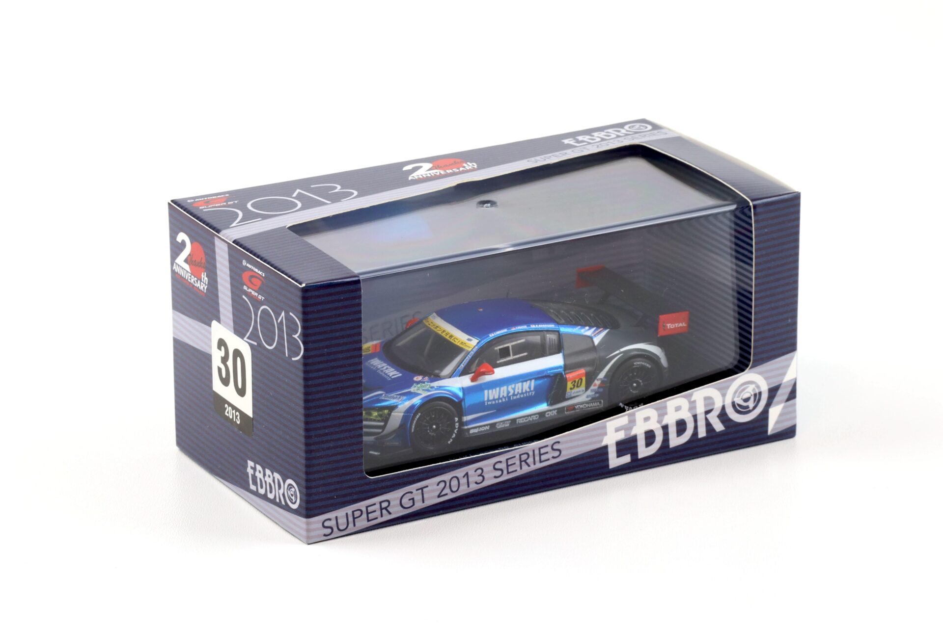 1:43 Ebbro Audi R8 Super GT300 IWASAKI apr 2013 #30 Iwasaki/ Fairuz