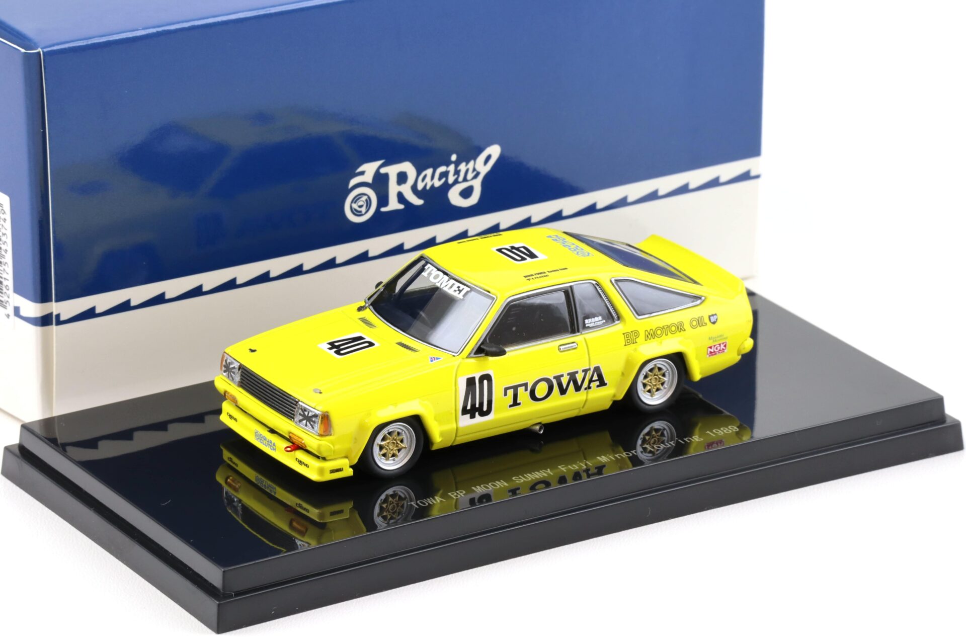 1:43 Ebbro Nissan Sunny TOWA BP MOON Sunny Fuji Minor Touring 1989 #40