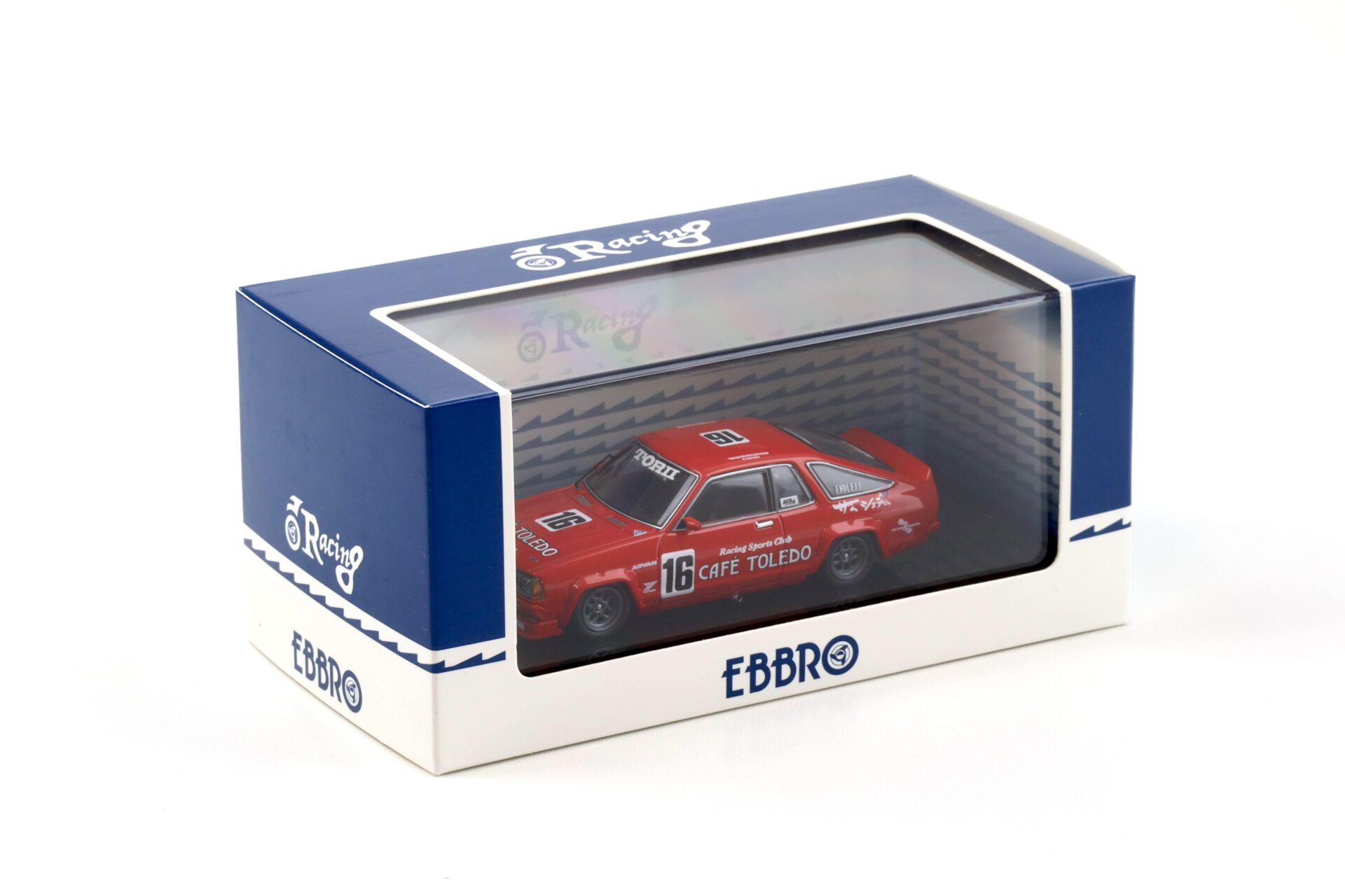 1:43 Ebbro Nissan Sunny CAFE TOLEDO 246 TORII Sunny Fuji Minor Touring 1989 #16