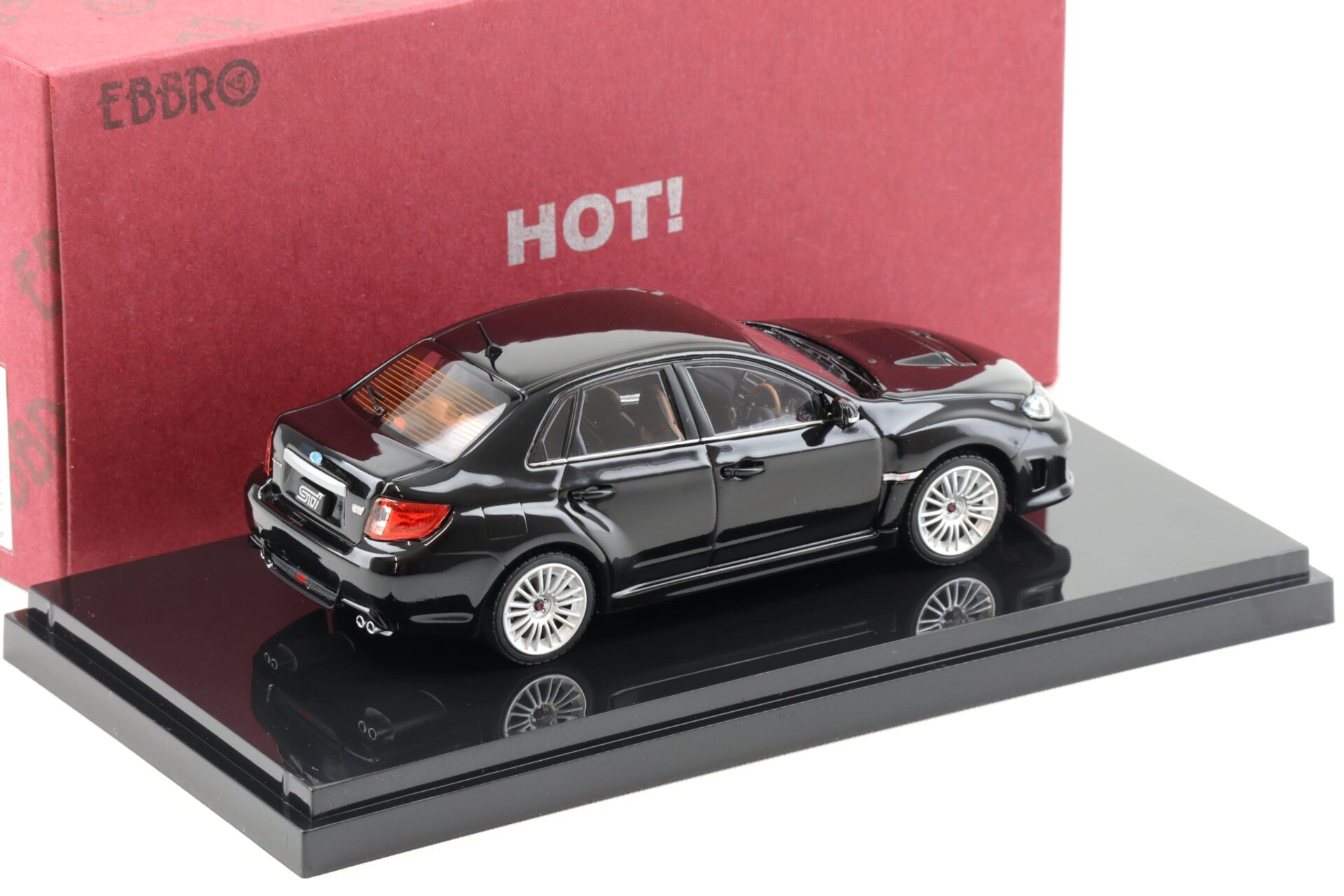 1:43 Ebbro Subaru WRX STI A-Line 4-doors black