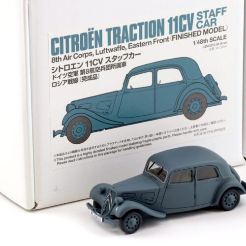 1:48 Ebbro X Tamiya Build Model Citroen Traction 11CV Staff Car 8th Air Corps Luftwaffe green