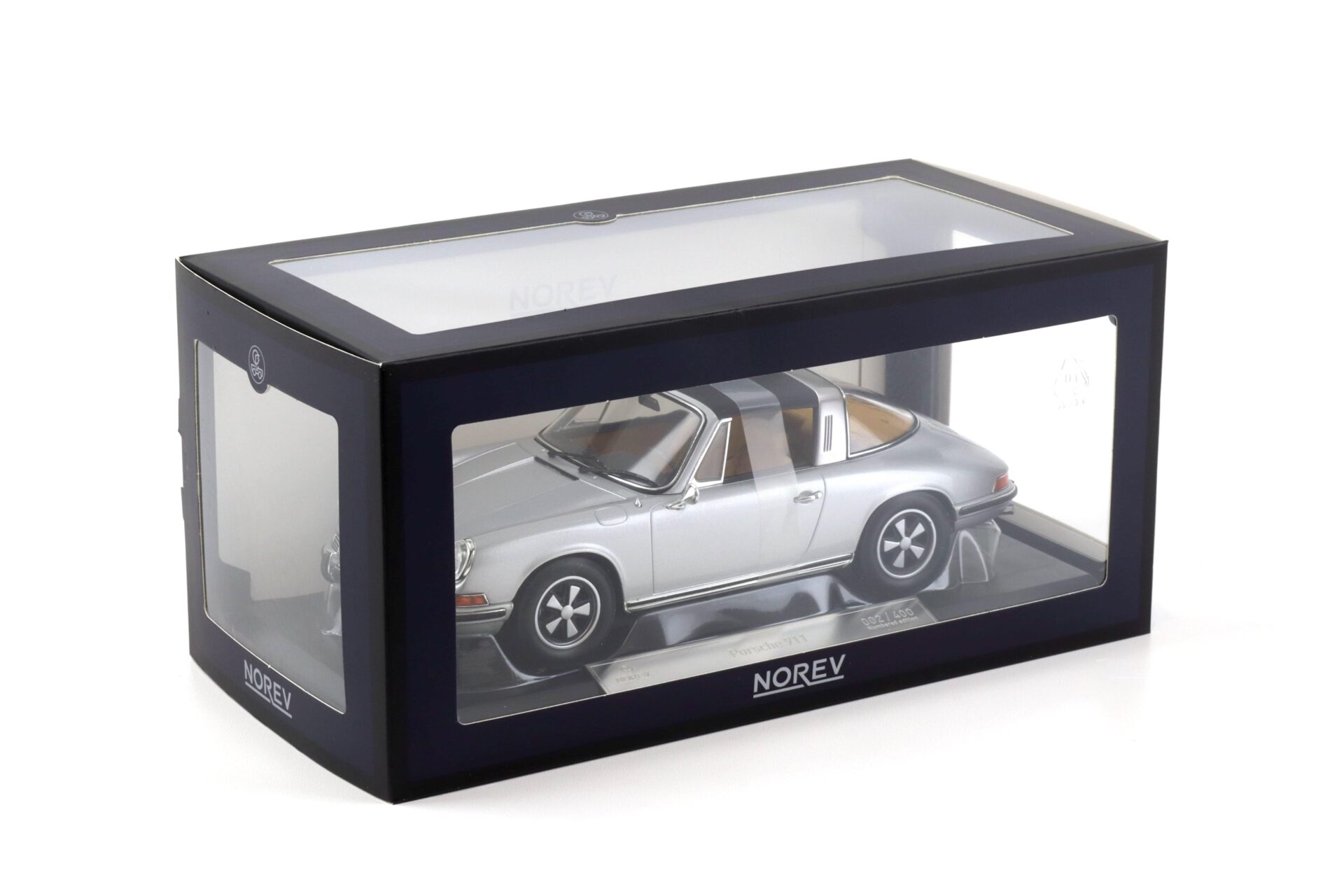 1:18 Norev Porsche 911 E Targa 1969 silver metallic - Limited 400 pcs.
