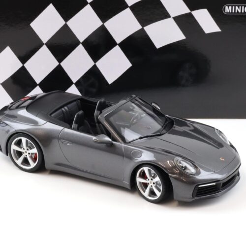 1:18 Minichamps Porsche 911 (992) Carrera 4S Cabriolet 2019 grey metallic