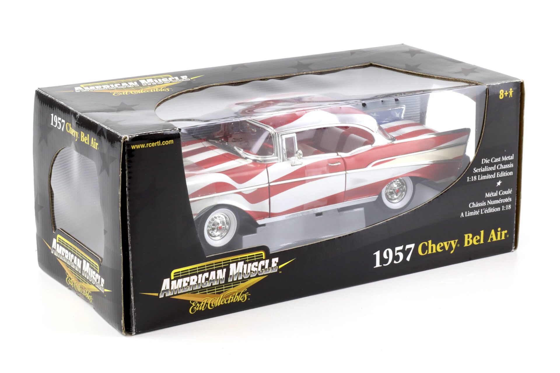 1:18 ERTL 1957 Chevrolet Bel Air US Flag Design 33987