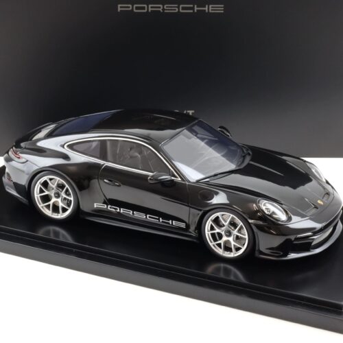 1:18 Spark Porsche 911 (992) S/T Coupe black/ silver wheels 2023 WAP DEALER