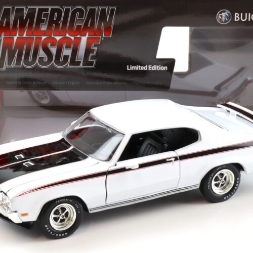 1:18 Auto World 1970 Buick GSX Coupe MCACN white