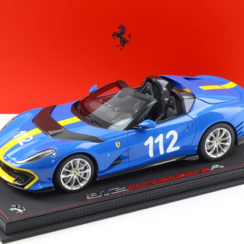 1:18 BBR Ferrari 812 Competizione A Aperta French Racing blue - Limited 90 pcs.