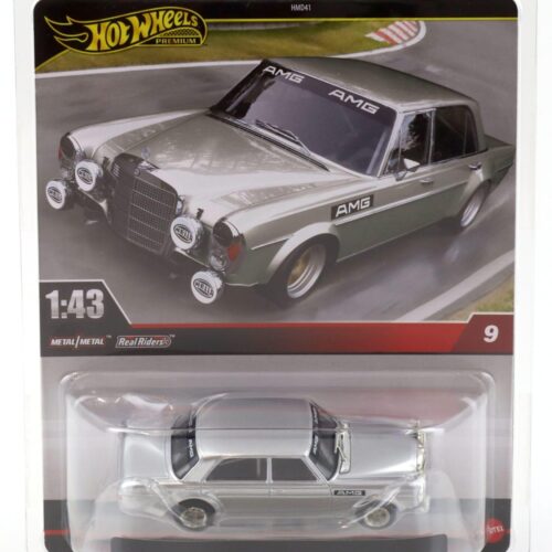 1:43 Hot Wheels Premium 2024 Real Riders Mercedes 300 SEL 6.8 AMG silver