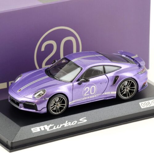 1:43 Minichamps Porsche 911 (992) Turbo S China 20th Anniversary violet blue WAP DEALER