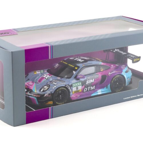 1:18 IXO Porsche 911 992 GT3 R #9 DTM 2023 Tim Heinemann From Sim to DTM