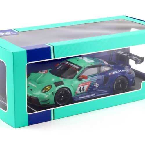 1:18 IXO Porsche 911 992 GT3 R 24h Nürburgring 2023 #44 FALKEN Eriksson/ Heinemann