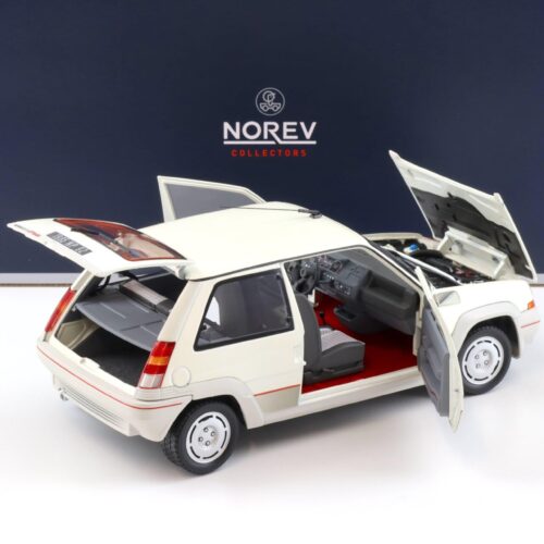 1:18 Norev Renault 5 GT Turbo Phase 1 pearl white 1985