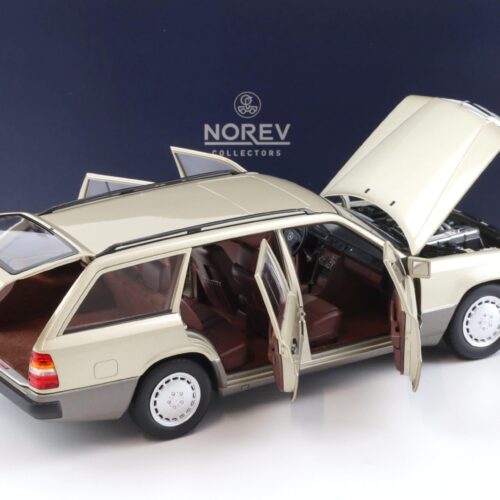 1:18 Norev Mercedes 300D T-Modell Estate S124 E-Class 1990 Smoke silver - Limited 200 pcs.