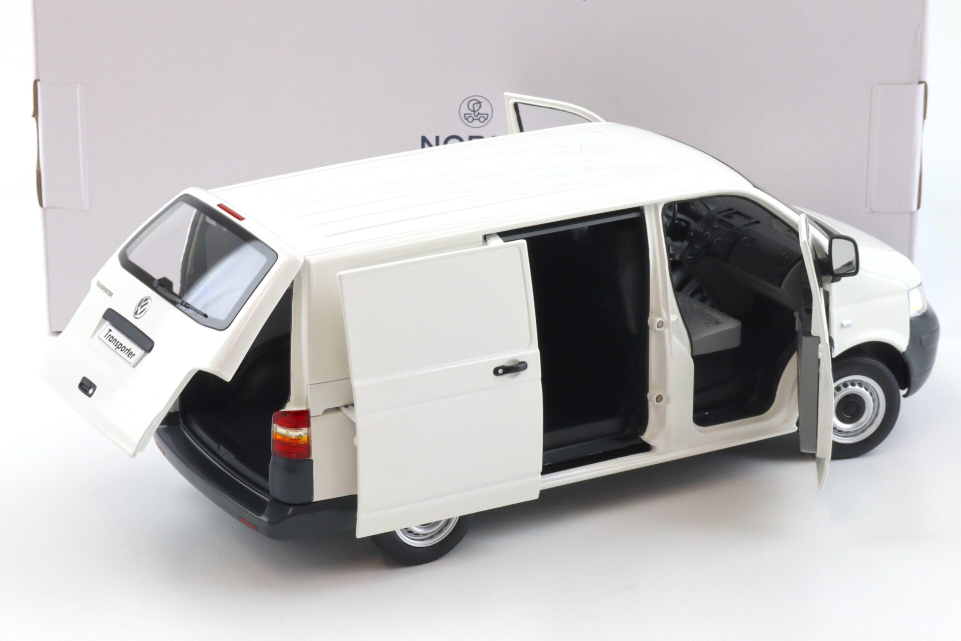 1:18 Norev VW T5 Transporter Kasten 2003 white - Limited 1000 pcs.