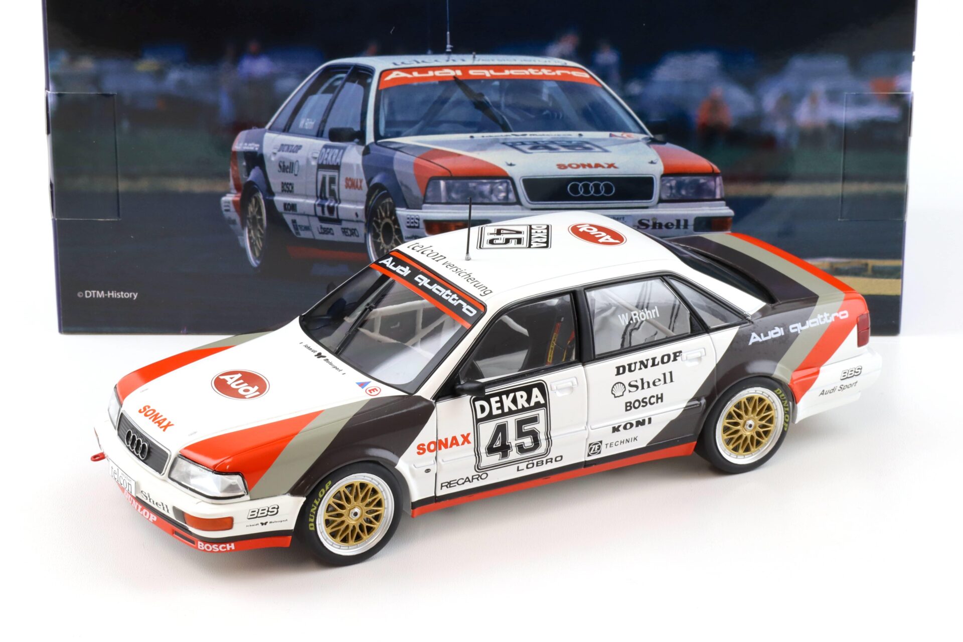 1:18 WERK83 Audi V8 DTM 1990 #45 Walter Röhrl