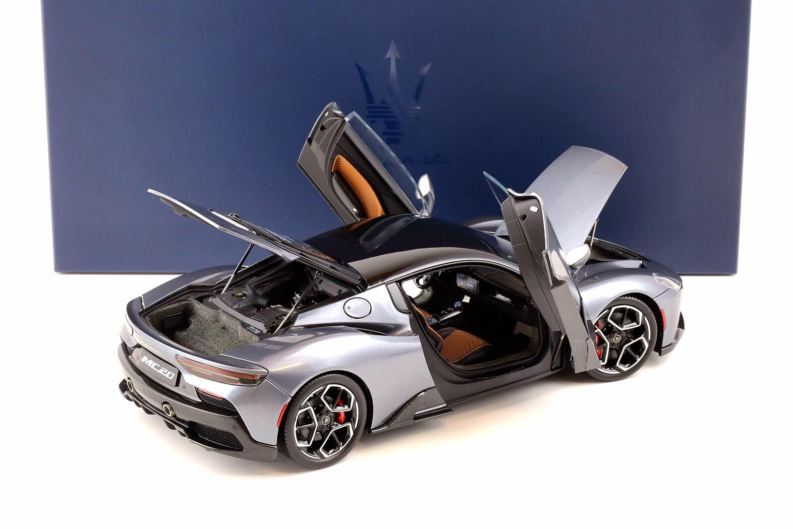 1:18 BBR Maserati MC20 Coupe 2020 Grigio Misterio/ Gloss black roof Die-Cast HE180051F