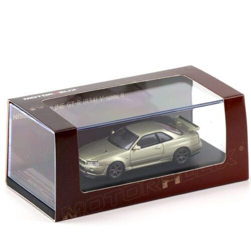 1:64 Motorhelix Nissan Skyline GT-R R34 V Spec II Millenium Jade M63405