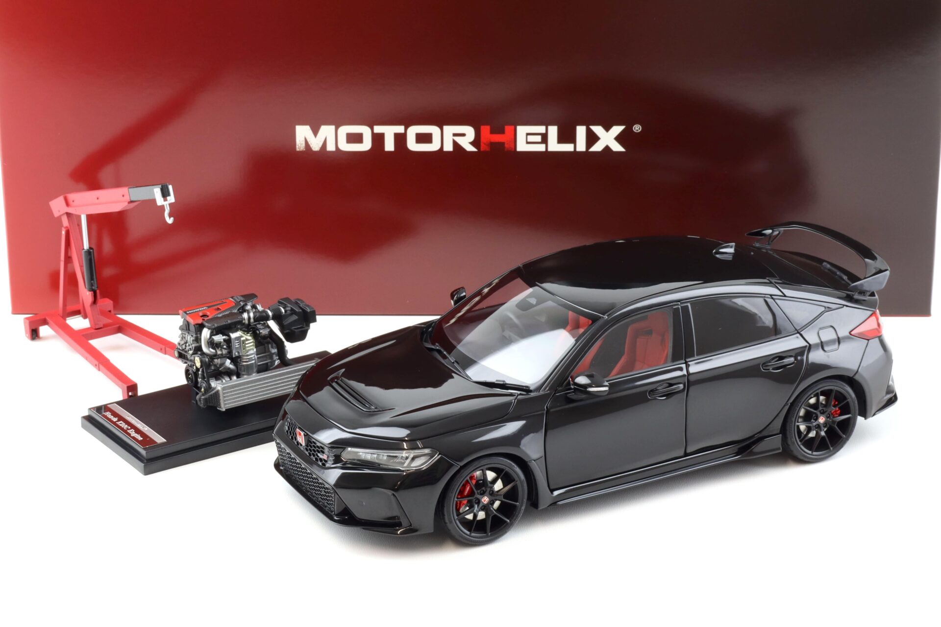 1:18 Motorhelix Honda Civic Type R (FL5) Crystal black pearl 2022 M85303