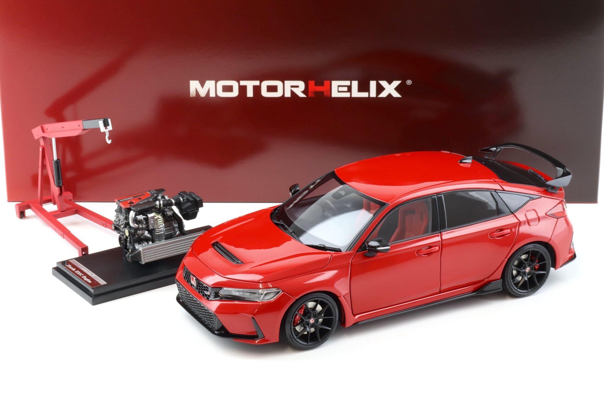 1:18 Motorhelix Honda Civic Type R (FL5) Rallye red 2022 M85304