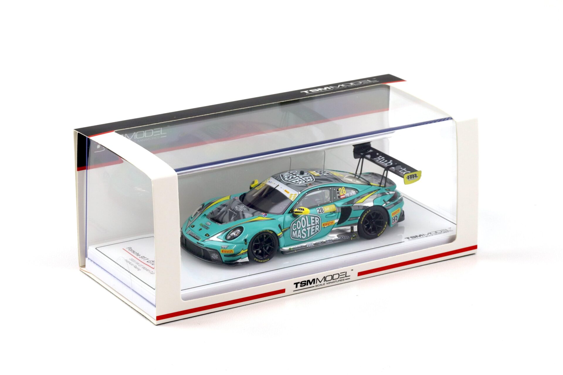 1:43 TSM Model Porsche 911 992 GT3 R #28 FIA GT 2023 World Cup HubAuto Racing
