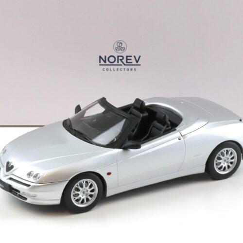 1:18 Norev Alfa Romeo Spider 2.0 T.Spark 1999 with Softtop silver - Limited 750 pcs.