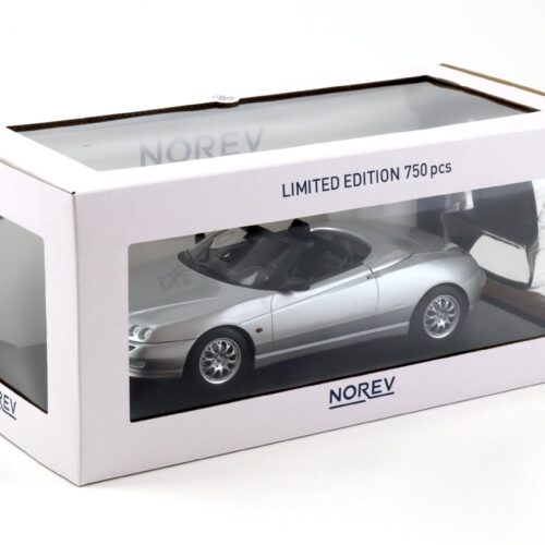 1:18 Norev Alfa Romeo Spider 2.0 T.Spark 1999 with Softtop silver - Limited 750 pcs.